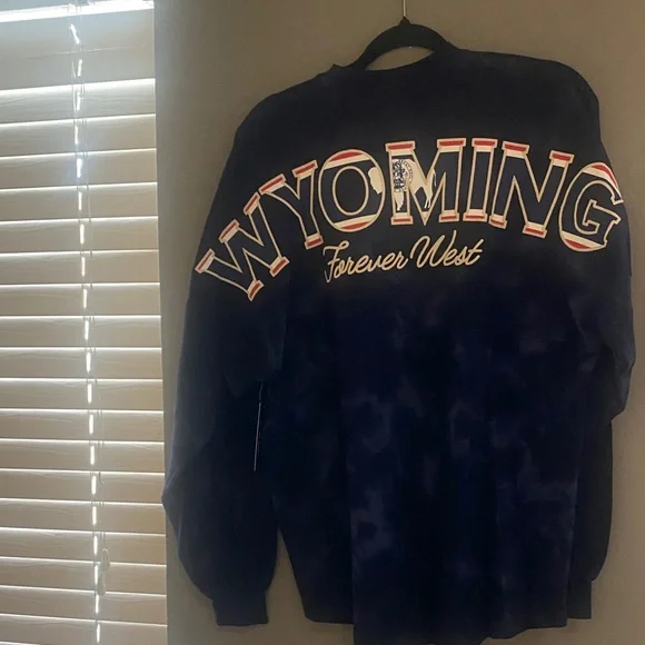 Women's Navy Sweatshirt with Mountain Design - Picture 2 of 4